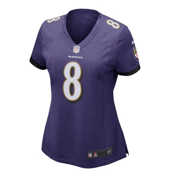 Nike Baltimore Ravens Lamar Jackson Jersey, Women Size S - Purple On Field New - Picture 2 of 7